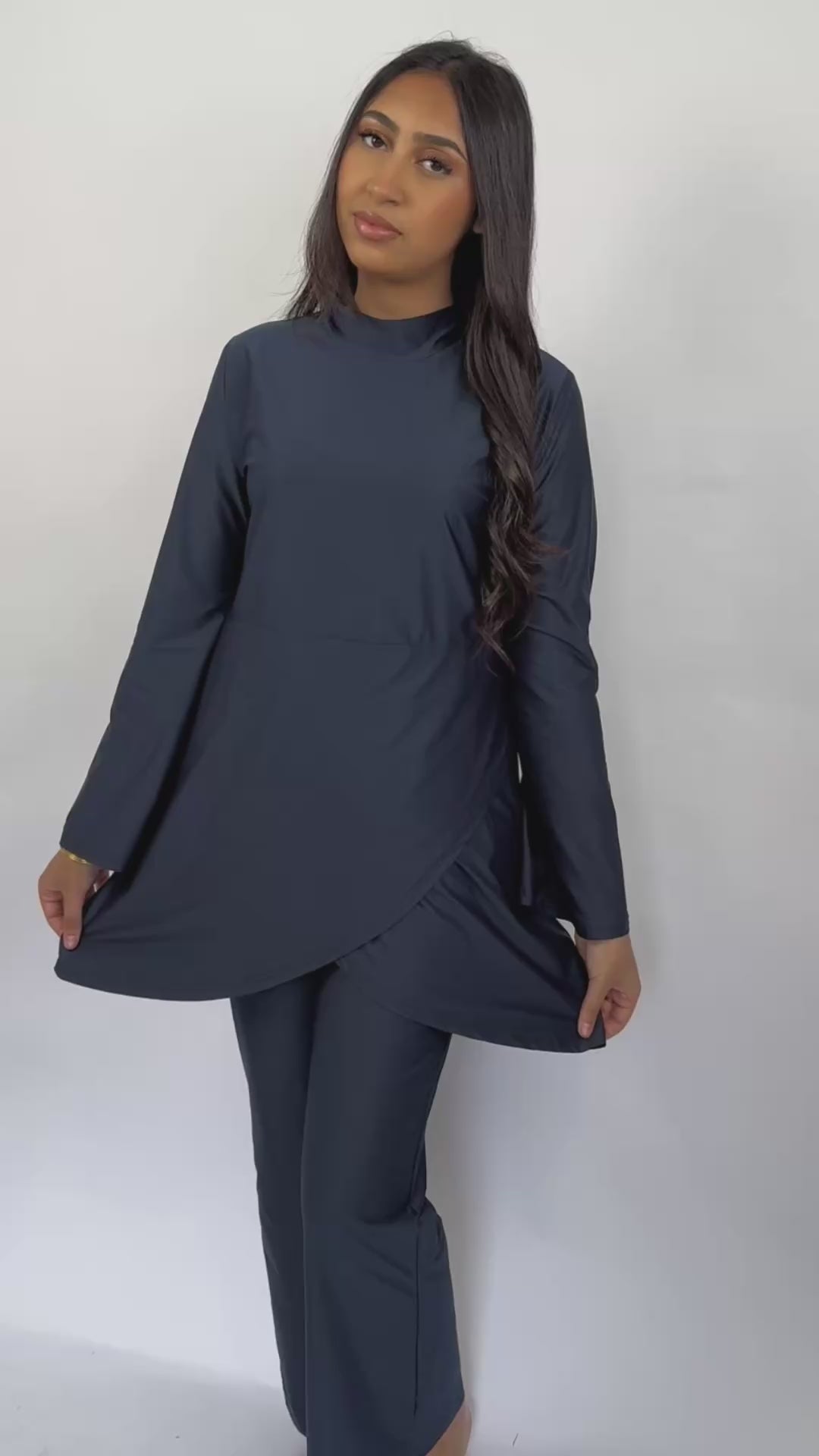 Burkini bleu foncé